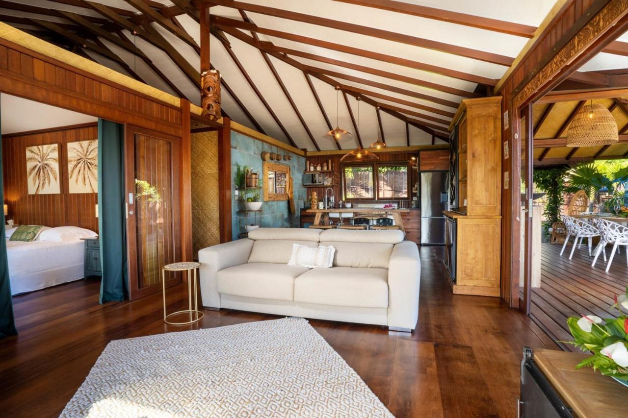 Villa Manuiti, Balinese Luxury Home - Private Swim Spa, Ocean View - Ofyr Bbq - Koi Pond Punaauia  Exterior foto