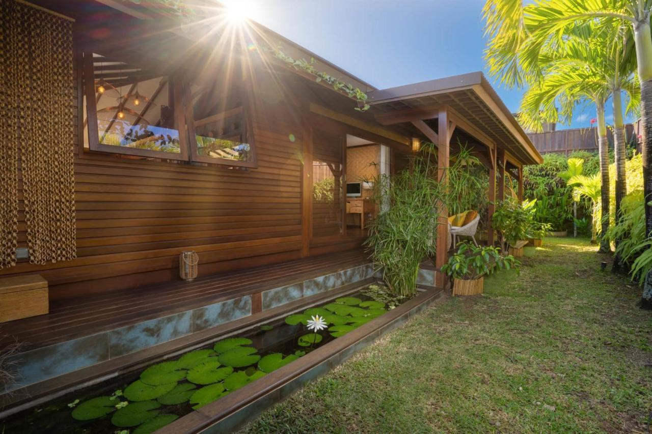 Villa Manuiti, Balinese Luxury Home - Private Swim Spa, Ocean View - Ofyr Bbq - Koi Pond Punaauia  Exterior foto